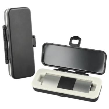 Imagem de SavvyBloom Capa Kardia Mobile apenas para monitor cardíaco KardiaMobile 6L ECG, capa KardiaMobile 6L com almofada de silicone para viagens e portátil, protege Kardia (somente case) preta