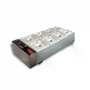 Imagem de Chocolateira 16 Litros Gourmet Elétrica 8 cubas 1/6 ZPCHG08 - Zepper, 