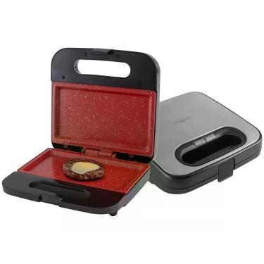 Imagem de Sanduicheira E Grill Britânia BGR16 2 Em 1 Redstone 750W 110V, Preto e