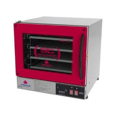 Imagem de Forno Turbo Elétrico Fast Oven Prp-004 Plus Vermelho - Progas Digital