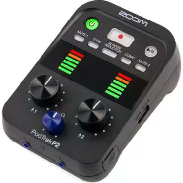 Imagem de Gravador Zoom Podtrak P2 Dual Usb Mic Para Podcasters