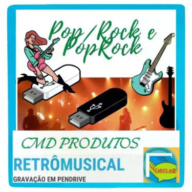 Imagem de Pen drive 8gb cm Músicas = Pop, Rock e PopRock - Nacional e Internacio