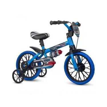Imagem de Bicicleta Infantil Veloz 2 Aro 12 Freio a Tambor com Rodinhas Laterais Azul