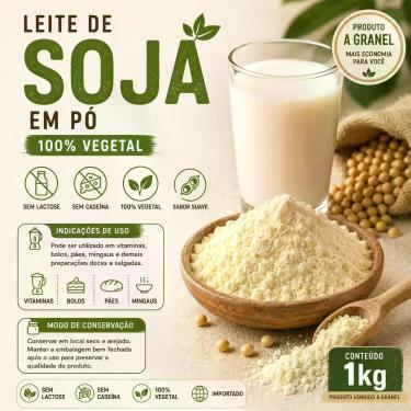 Imagem de Leite de Soja a Granel Sabor Suave Sem Lactose e Sem Caseína - Natural