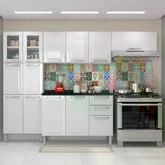 Cozinha Completa Modulada 4 Peças 13 Portas 2 Gavetas Tarsila Itatiaia