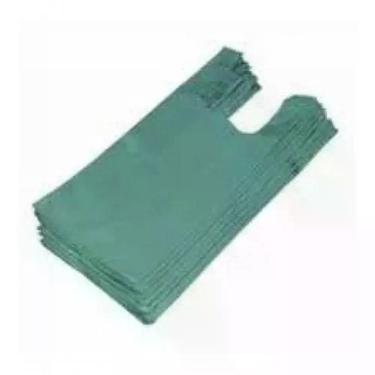 Imagem de Sacola Plástica Reciclada Kit 5 kg 70x90 para Uso Comercial e Doméstico com Alta Resistência Verde Higipack