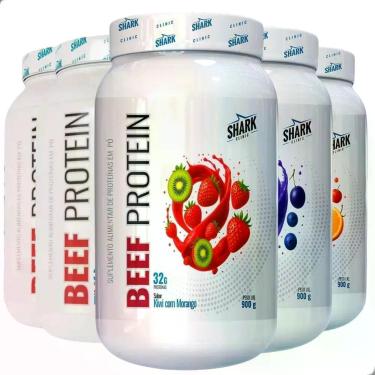 Imagem de Beef Protein 32g Proteina da Carne Pote 900g Shark Pro, Melancia Com L