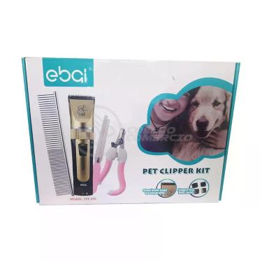 Imagem de Máquina De Tosa Para Cães Ebai Dourada Com Pente Lixa E Cortador De Unhas
