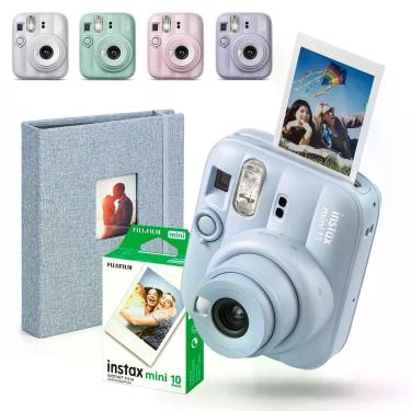 Imagem de Kit Câmera Instax Mini 13 Fujifilm Azul Com 10 Filmes Instax + Albúm 2