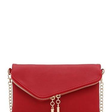 Imagem de FashionPuzzle Bolsa de noite com envelope, Vermelho, One Size