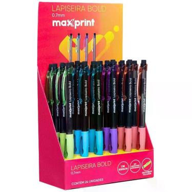 Imagem de Lapiseira 0.7MM BOLD 4 Cores C/BORRACHA - Maxprint