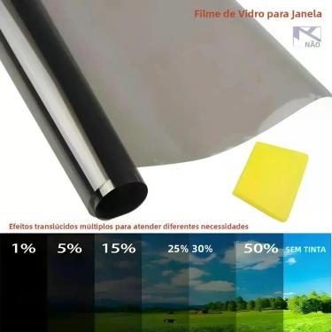 Imagem de Película Para Janela De Carro Com Acabamento Pérola Preta, 3m X 50cm, 