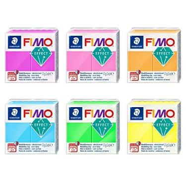 Imagem de FIMO Staedtler Soft Polymer Oven Modelling Clay - Neon Effect - Set of 6