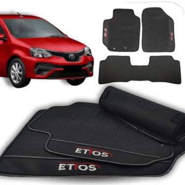 Imagem de Jogo de Tapetes Automotivos Emborrachados para Etios Hatch 2010-2011 - 2012-2013 - 2014-2015 - 2016-2017 - 2018-2019 - 2020-2021 - 2022-2023 - 03 peças