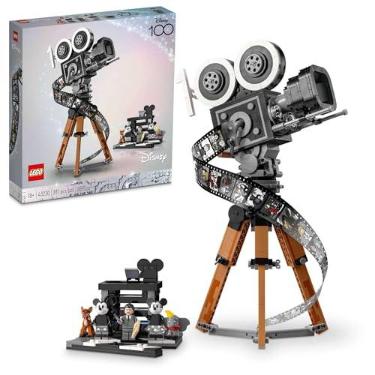 Imagem de LEGO Disney Walt Disney Tribute Camera 43230 Disney Fan Building Set, Celebrate Disney 100 with a Collectible Piece Perfect for Play and Display, Makes a Fun Gift for Adult Builders and Fans