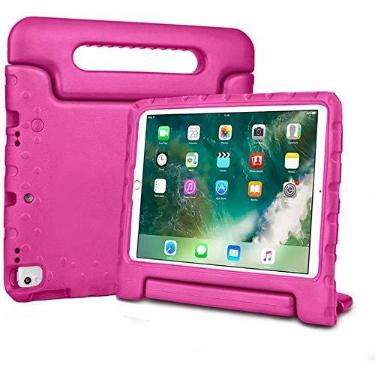 Imagem de Capa Infantil Maleta Compatível Para iPad 10.2'' 7ª/8ª/9ª A2197 A2270 A2602 2019-2021 ROSA,Anti imapcto,EVA, Emborrachada, Leve