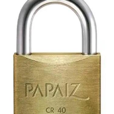 Imagem de Cadeado Papaiz 40mm Com 2 Chaves, 40mm
