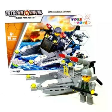 Imagem de Blocos p/ montar batalha naval 96 pcs - TOYS TOYS