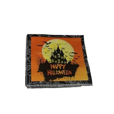 Imagem de Guardanapo De Papel Halloween Decorado 20 Unidades 33X33Cm Castelo