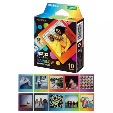 Imagem de Filme Fujifilm Instax Square Colorido Rainbow 10 Fotos