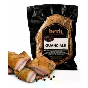 Imagem de Guanciale Italiano Curado E Defumado Premium 300g Berk - Berk Charcuta