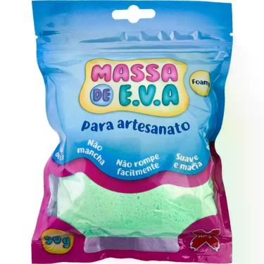 Imagem de Massa de eva Make+ verde claro 50g