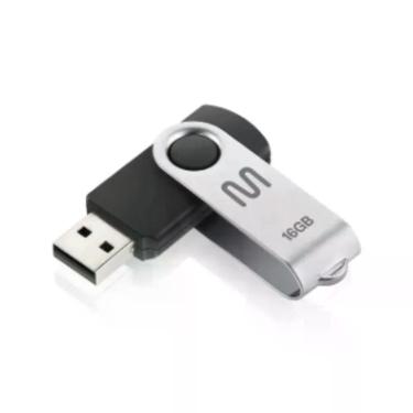 Imagem de Pen Drive Twist2 16GB Leitura Até 13MB-s USB 2.0 Preto e Prata Multi