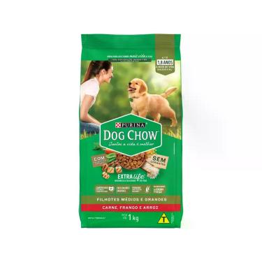 Imagem de Ração Premium para Cachorro Dog Chow ExtraLife - Filhote Carne Frango 