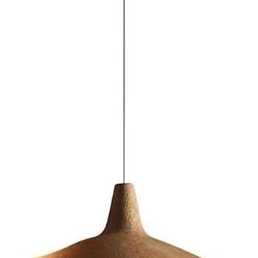 Imagem de Lustre De Folha De Flor De Lótus Bronze Vintage, Luzes Pendentes De Fazenda Modernas De Meados Do Século Para Quarto, Cozinha, Restaurante, Bar, Café, One Color, 30cm