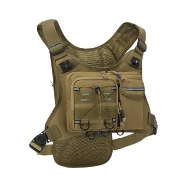 Imagem de Mochila De Peito Unissex Para Corrida, Colete Tático Para Esportes Ao 