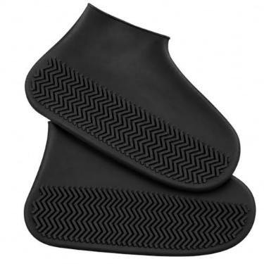 Imagem de Capa de Silicone Impermeável para Calçados,Moto Protetor,Reutilizável Antiderrapante para Sapatos, Tênis e Botas,Unissex, Flexível e à Prova d’Água para Dias de Chuva Tamanho 38 ao 42