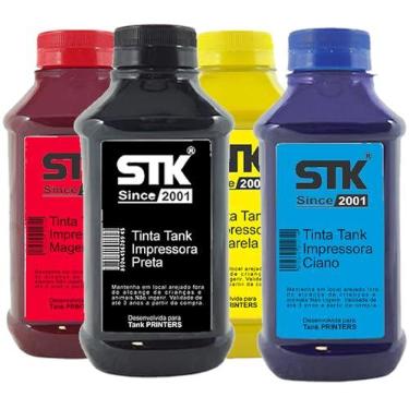 Imagem de Kit Tinta Pigmentada Stkink Compatível para Impressora Gx4010 Gx5010 Gx7010 1,75 Litro