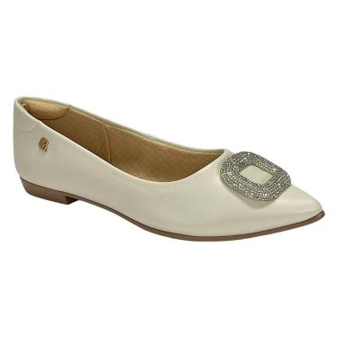 Imagem de Sapatilha Santinelli Stass Bico Fino 1266-701 Off White, Off white, 35