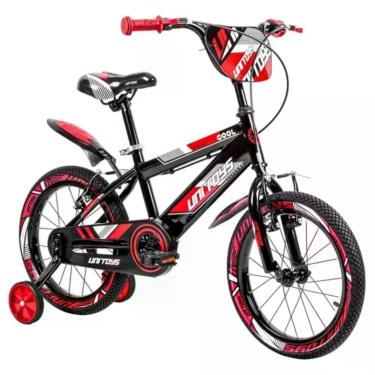 Imagem de Bicicleta Infantil Pro Aventura Aro 16 V-Brake com Rodinhas Vermelha