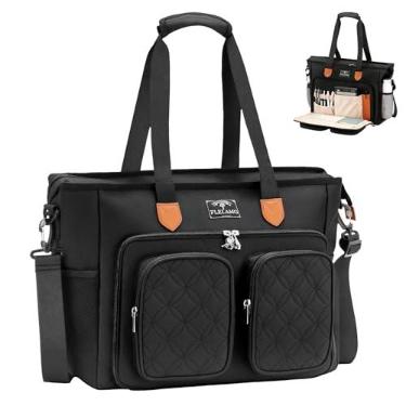 Imagem de Flelamo Sacola de professor de 15,6 polegadas, bolsa feminina para computador, bolsas de enfermeira para trabalho, bolsas de trabalho femininas, bolsas de ombro para laptop profissional, pasta de