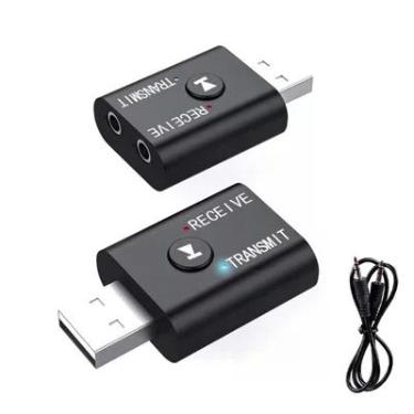 Imagem de Adaptador Receptor E Transmissor Bluetooth Para Tv Som Fone