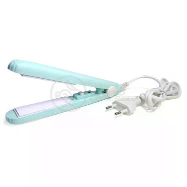 Imagem de Mini Chapinha Prancha 17Cm Bivolt 110|220V Profissional Azul