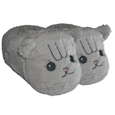 Imagem de Pantufa Gato Inverno Quentinha Solado Borracha (P 31/33)
