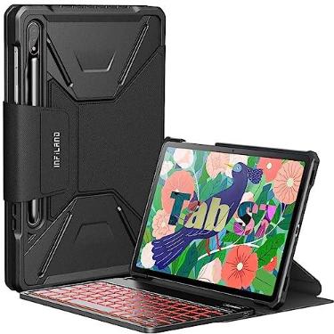 Imagem de Capa Teclado INFiLAND Galaxy Tab S7 11 pol 2020 T870 T875 Função Wake Sleep Suporte S Pen