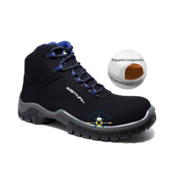 Imagem de Botina en10073s2 micofibra preto e azul composite estival ca 42555, AZ