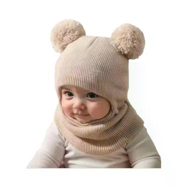 Imagem de Gorro De Inverno Para Crianças Com Capuz E Proteção Para Ouvidos E Pes