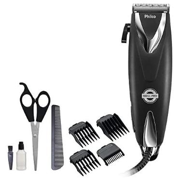 Imagem de Cortador de Cabelos Philco PCR12CR Skull Pro Chrome 9 Em 1 Preto 18W 220V