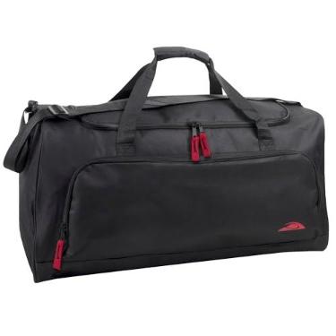 Imagem de Bolsas de lona leves para homens e mulheres para viagens, academia e como bolsa/organizador de equipamentos esportivos, Preto 2, 60.96 x 29.21 x 30.48 cm
