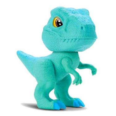 Imagem de Boneco de 19cm Dinossauro de Vinil Velociraptor Grande Articulado Premium Original Bambola na Caixa