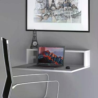 Imagem de Suporte Compacto de Parede para Notebook em MDF, Resistente e de Fácil