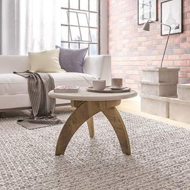 Imagem de Mesa de Centro 100% MDF JADE cor Pinho com Off white - Artely