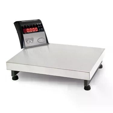 Imagem de Balança Industrial Aço Carbono Bivolt 200kgx50g Base 50cm