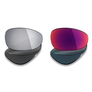 Imagem de Mryok 2 pares de lentes polarizadas de substituição para óculos de sol Oakley Juliet - opções