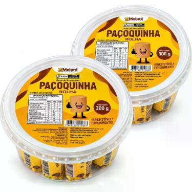 Imagem de Kit 2 Paçoquinha Rolha MELARÉ Potes 300g