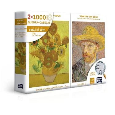 Imagem de Toyster - Quebra-cabeça: Vincent Van Gogh: Retrato e Girassóis - Combo 2000 peças - Game Office